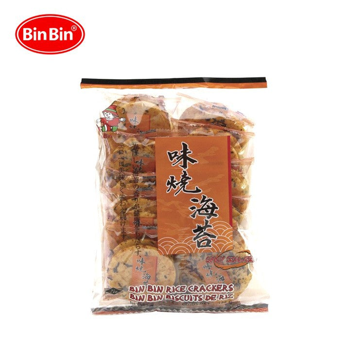 Bin Bin Rice Crackers Spicy Seaweed 135 gr