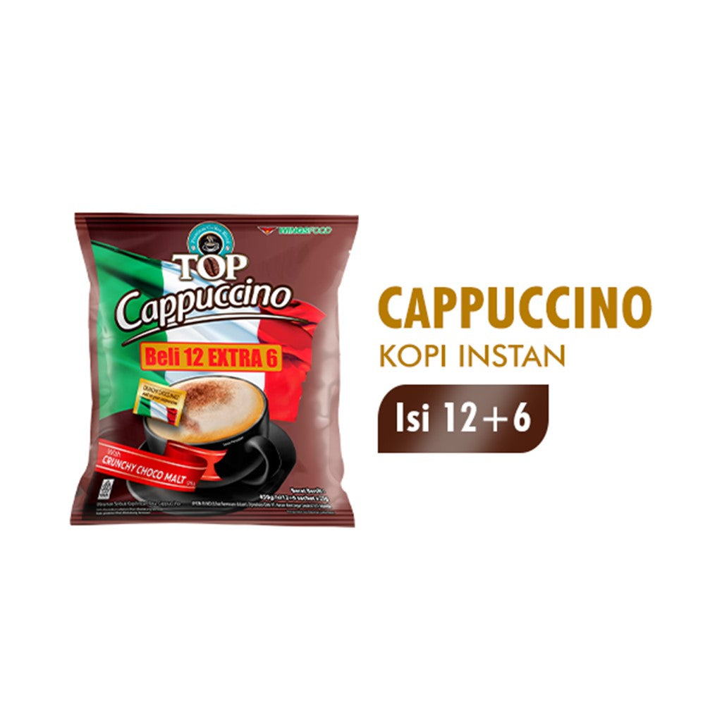 Top Coffee Kopi Instan Cappucino Bag 25 gr isi 12 + 6 pcs