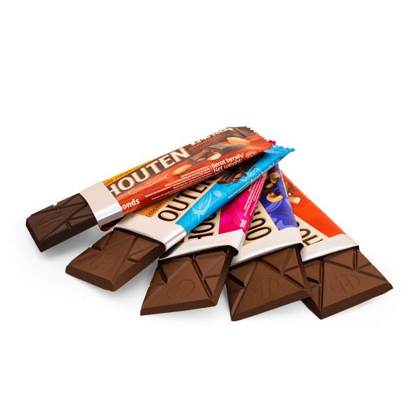 Van Houten Cokelat Dark 52% Cocoa Almond 140gr