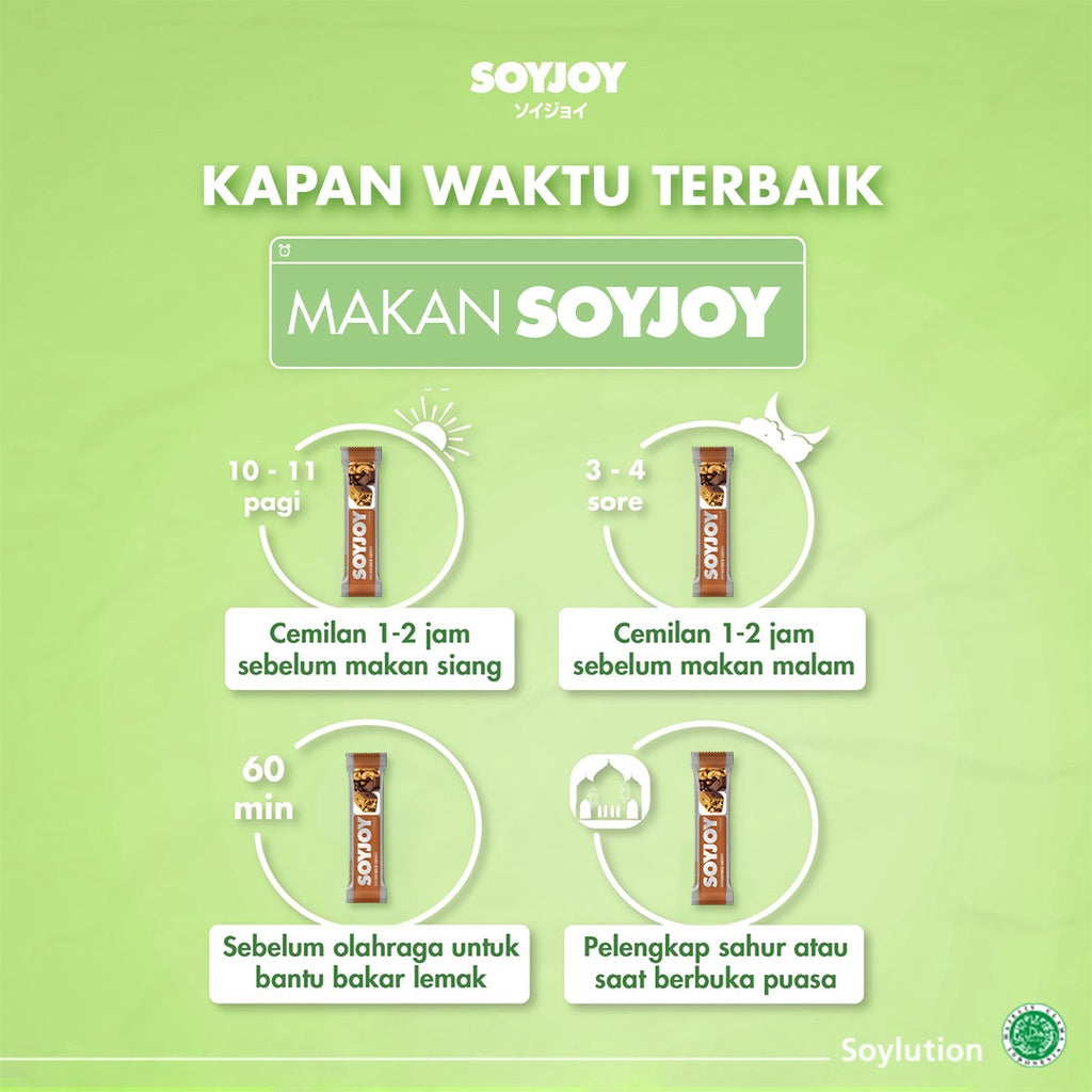 SOYJOY Snack Bar Kedelai Mochachoco Cashew isi 48 Bar