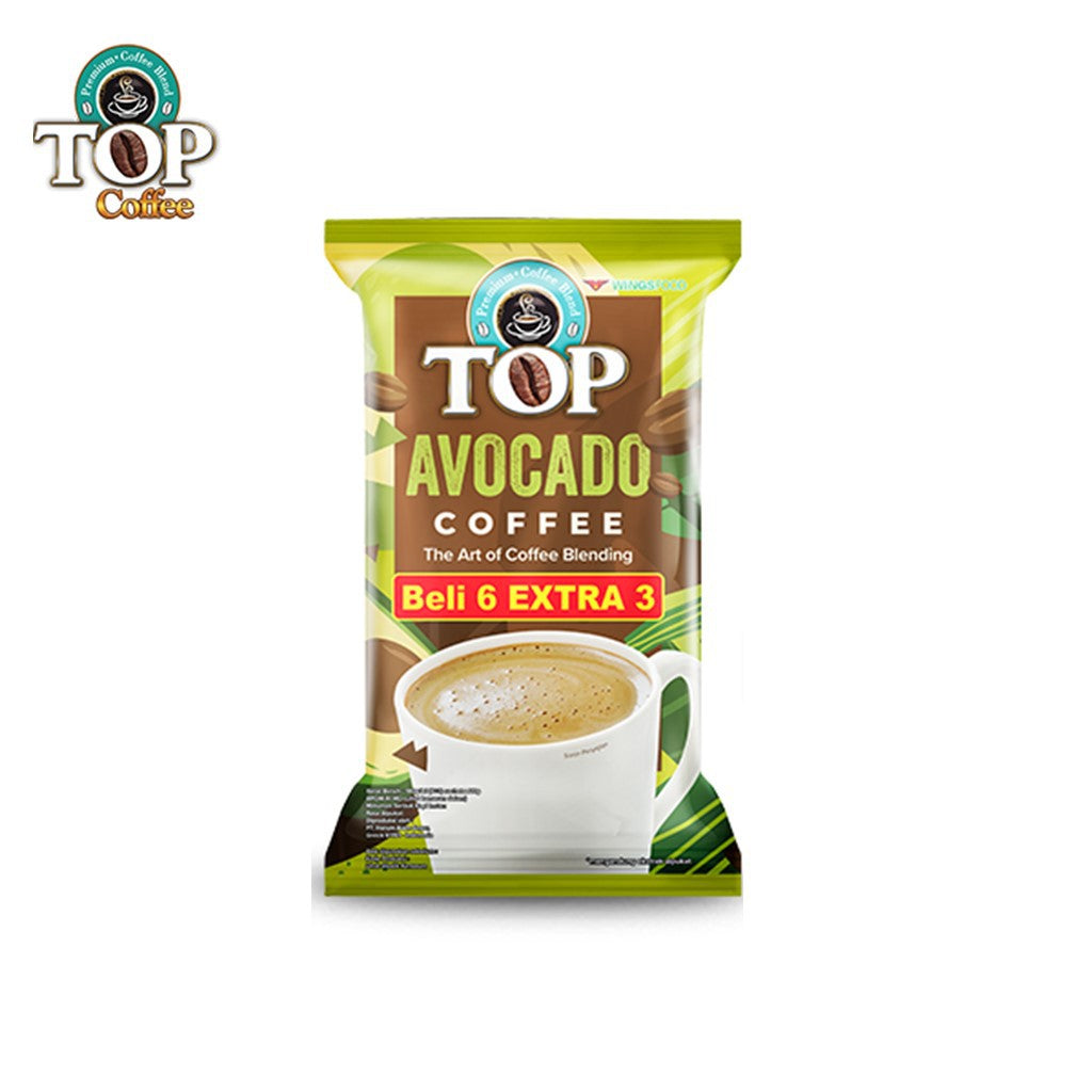 Top Coffee Kopi Instan Avocado 22 gr isi 6 + 3 pcs