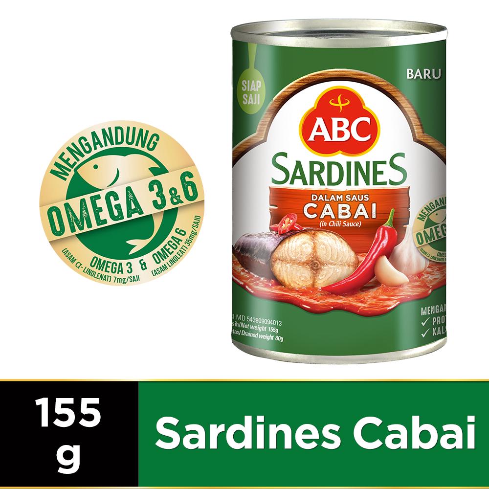 ABC Saus Tomat 270 mL & ABC Sarden Saus Cabai 155 gr