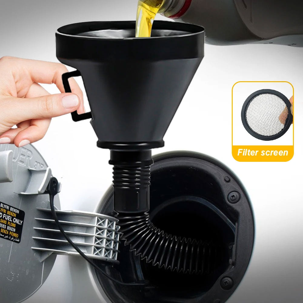 Carzkool Nozzle Corong Minyak Bensin Wide Funnel 13.5cm dengan Selang - CK888