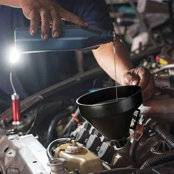 Carzkool Nozzle Corong Minyak Bensin Wide Funnel 13.5cm dengan Selang - CK888