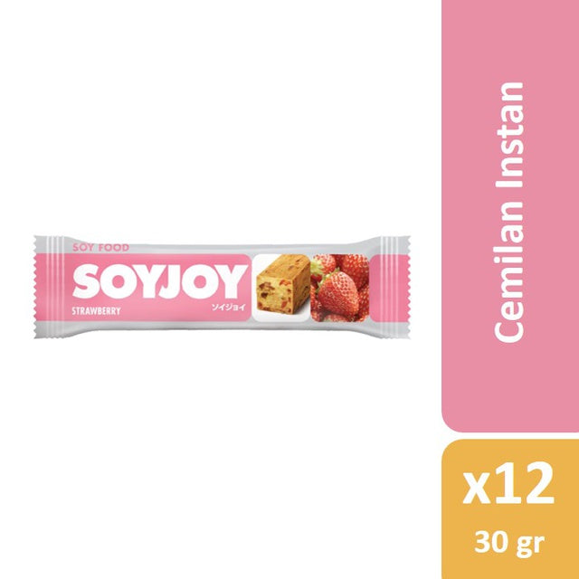 Soyjoy Snack Bar Strawberry 12 x 30 gr