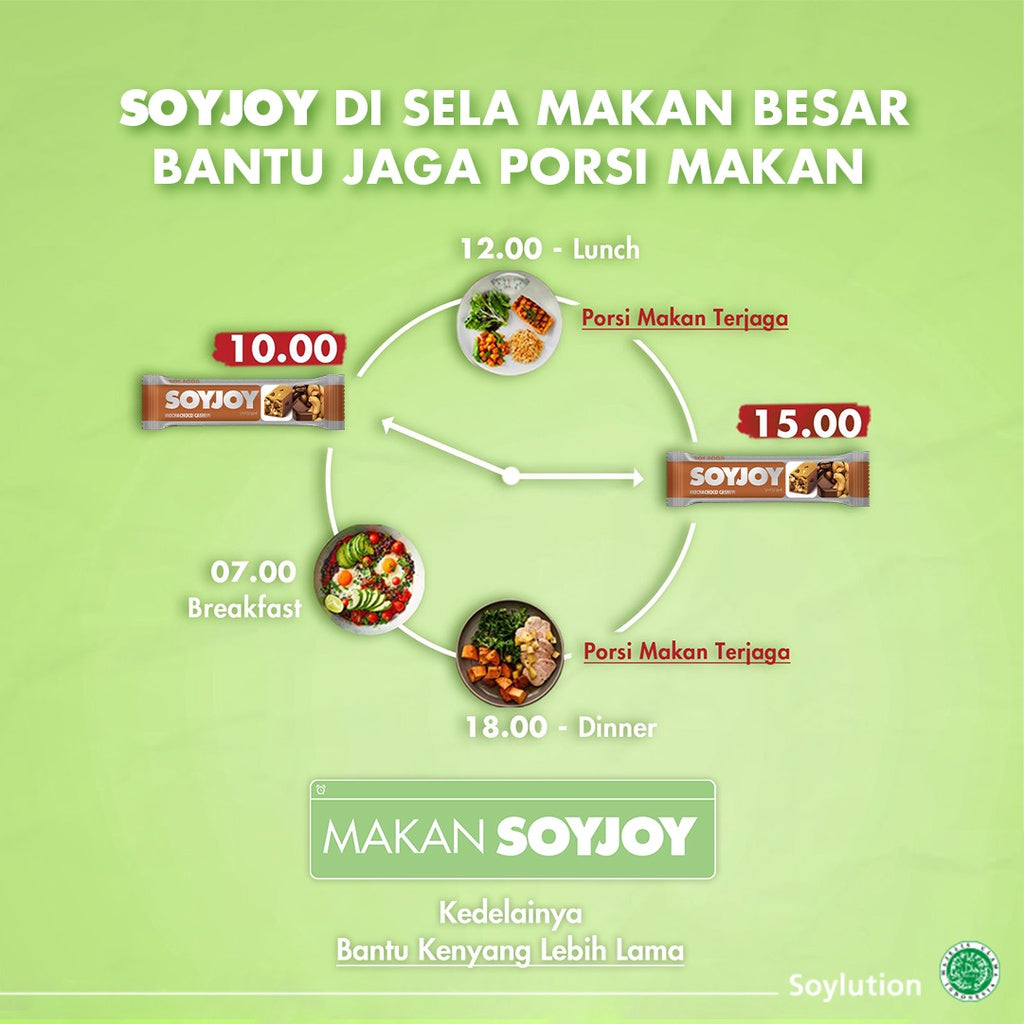 SOYJOY Snack Bar Kedelai Mochachoco Cashew isi 48 Bar