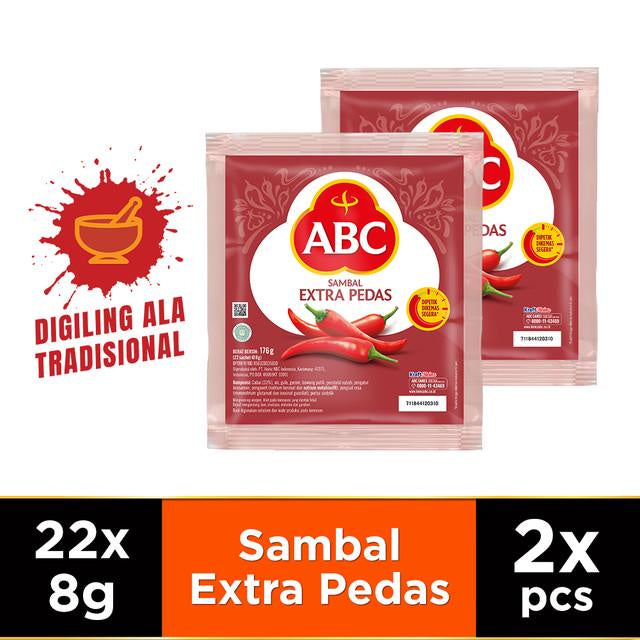 ABC Sambal Extra Pedas 44 x 8g