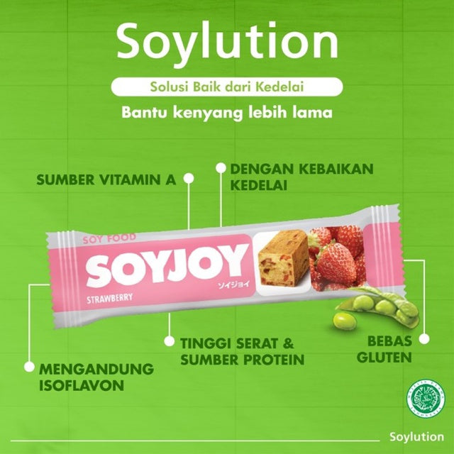 Soyjoy Snack Bar Strawberry 12 x 30 gr