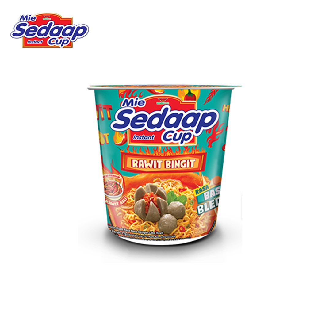 Sedaap Mie Instan Cup Baso Bleduk 77 gr