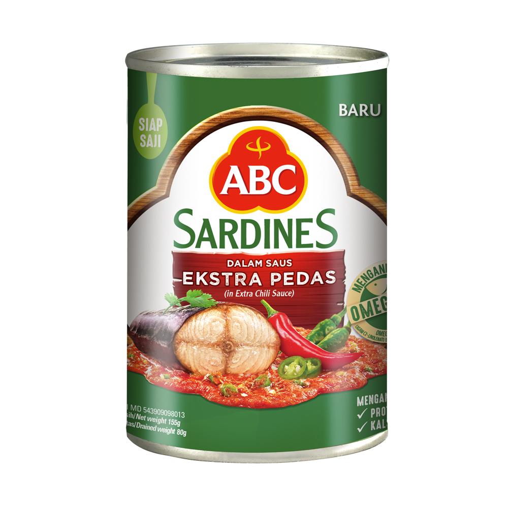 ABC Sarden Saus Extra Pedas Multi Pack 3 x 155 gr