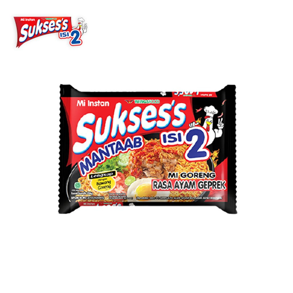 Suksess Mie Instan Goreng Ayam Geprek Bag 126 gr