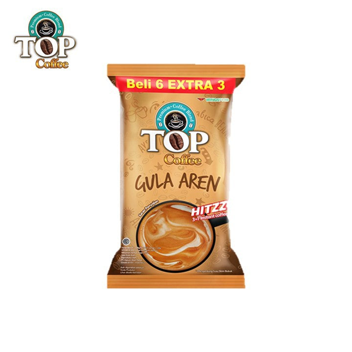 Top Coffee Kopi Instan Gula Aren Pack 22 gr isi 6 + 3 pcs