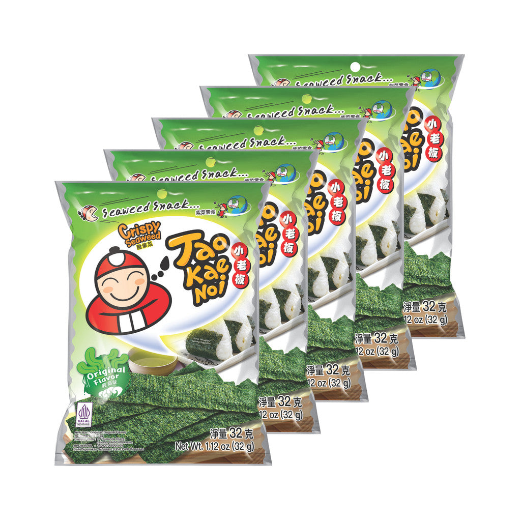 Tao Kae Noi Crispy Seaweed Original 32gr x 5 pcs