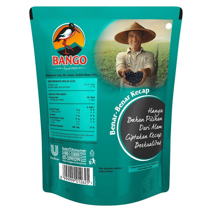 Bango Kecap Manis Pouch Flatpack 290g/210Ml