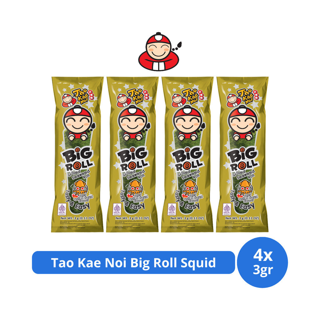 Tao Kae Noi Big Roll Squid 3gr x 4 pcs
