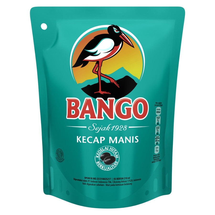 Bango Kecap Manis Pouch Flatpack 290g/210Ml