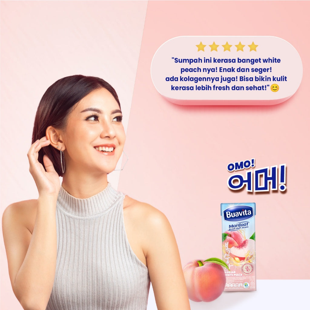 Buavita Korean White Peach 245ml