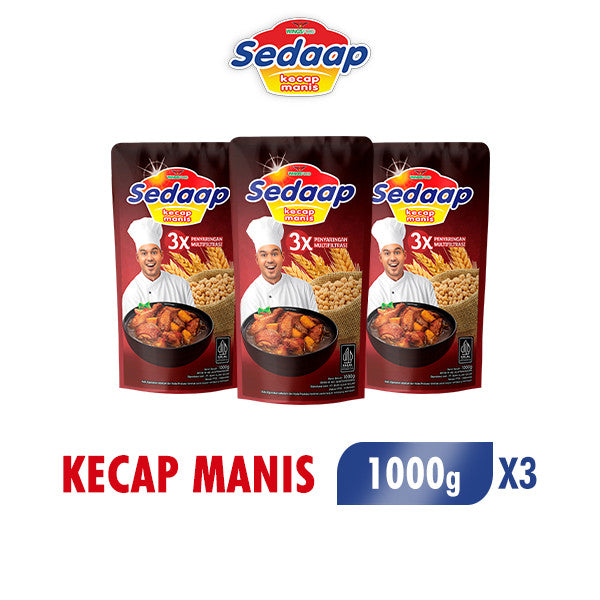 Sedaap Kecap Pouch 1000 gr x 3