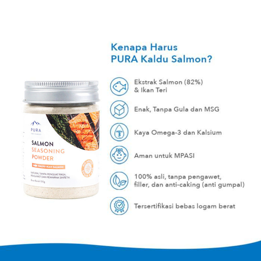 PURA Kaldu Ikan Salmon 100gr x 3 pcs