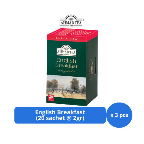 Ahmad Tea English Breakfast 20s @ 2gr x 3 pcs