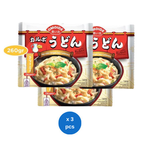 Omoide Carbonara Udon 260gr x 3 pcs