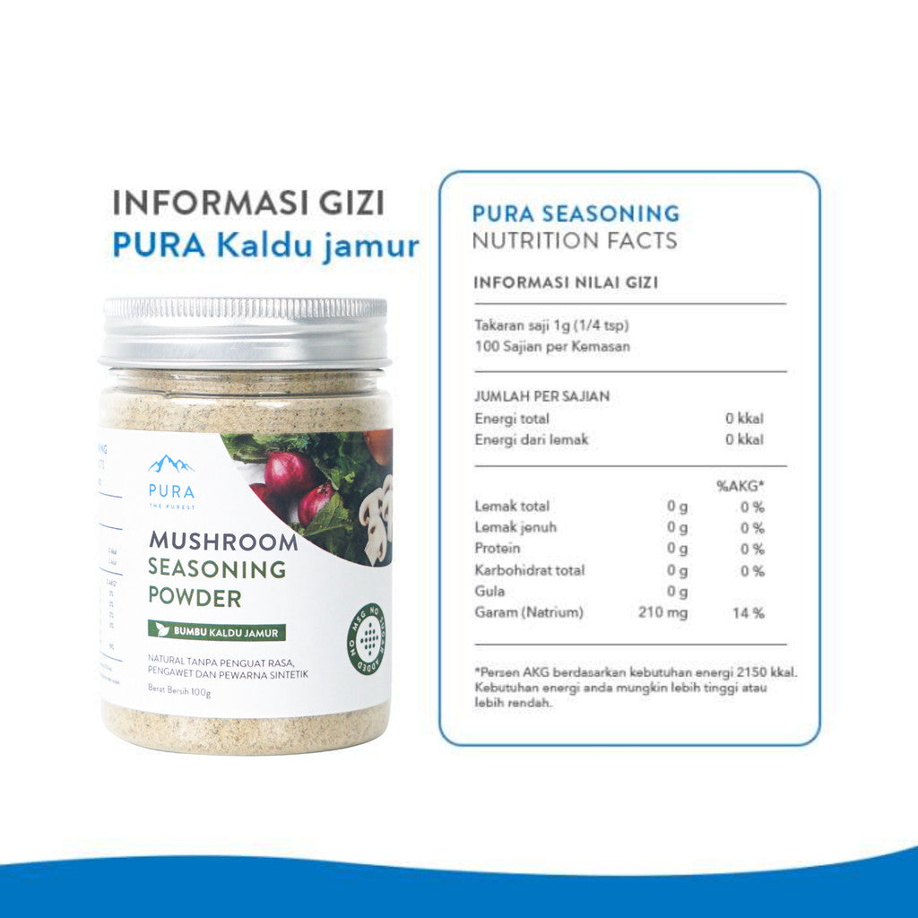 PURA Kaldu Jamur 100gr x 3 pcs