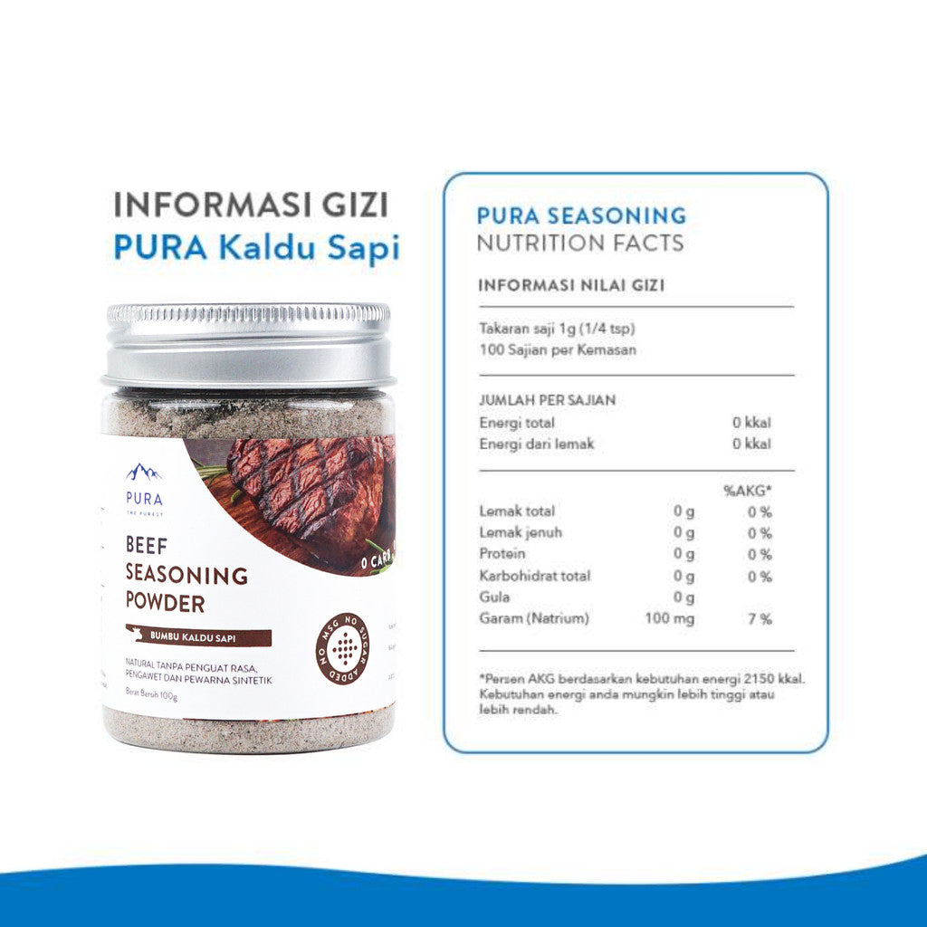 PURA Kaldu Sapi 100gr x 3 pcs