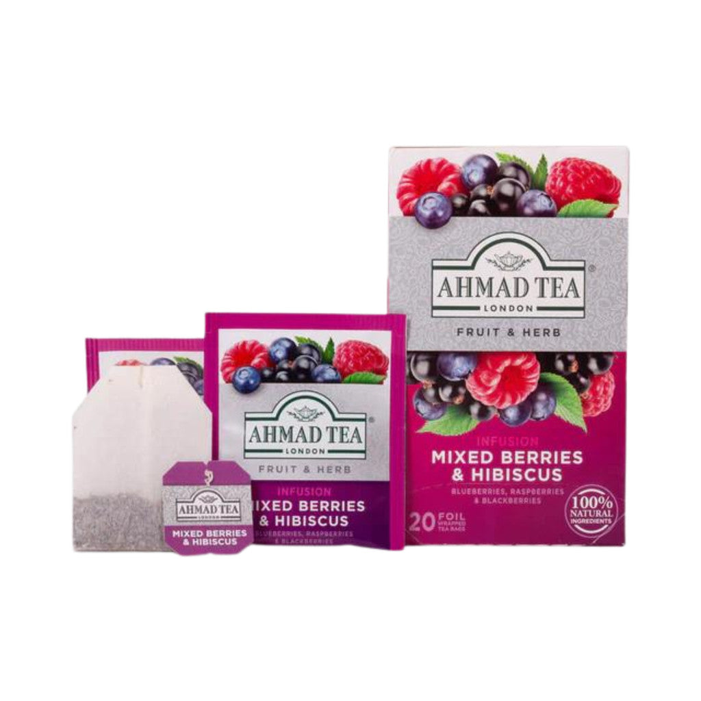 Ahmad Tea Mixed Berries & Hibiscus Infusion 20s @ 2gr x 2 pcs