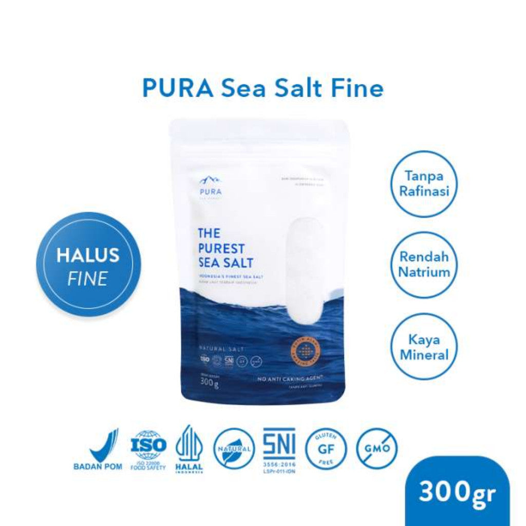 PURA Sea Salt Fine 300gr | Garam Laut Halus x 3 pcs