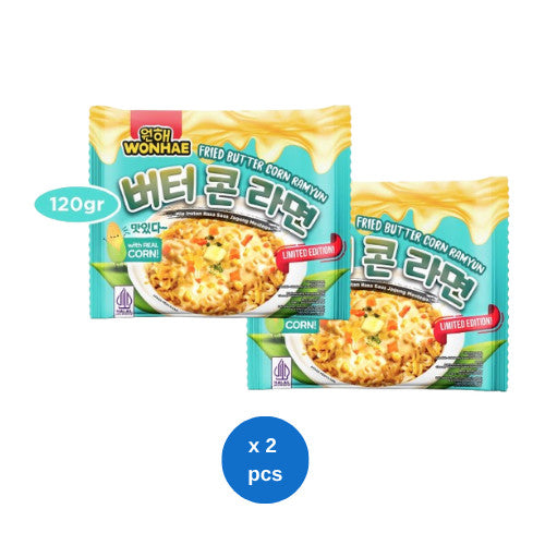 Wonhae Butter Corn Ramyun 120gr x 2 pcs