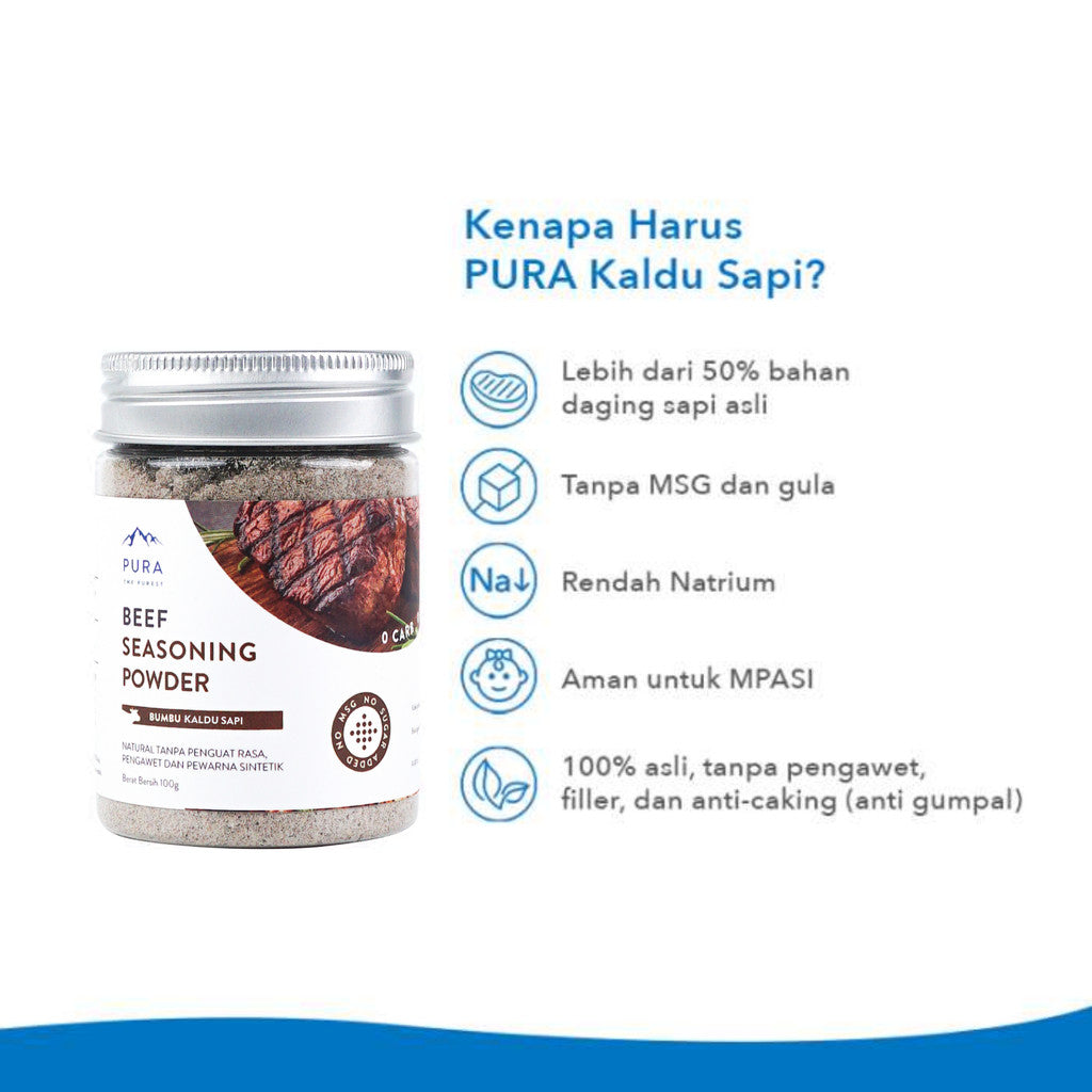 PURA Kaldu Sapi 100gr x 3 pcs