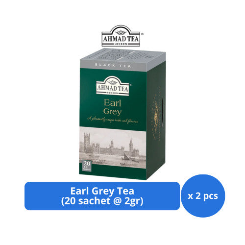 Ahmad Tea Earl Grey Tea 20s @ 2gr x 2 pcs