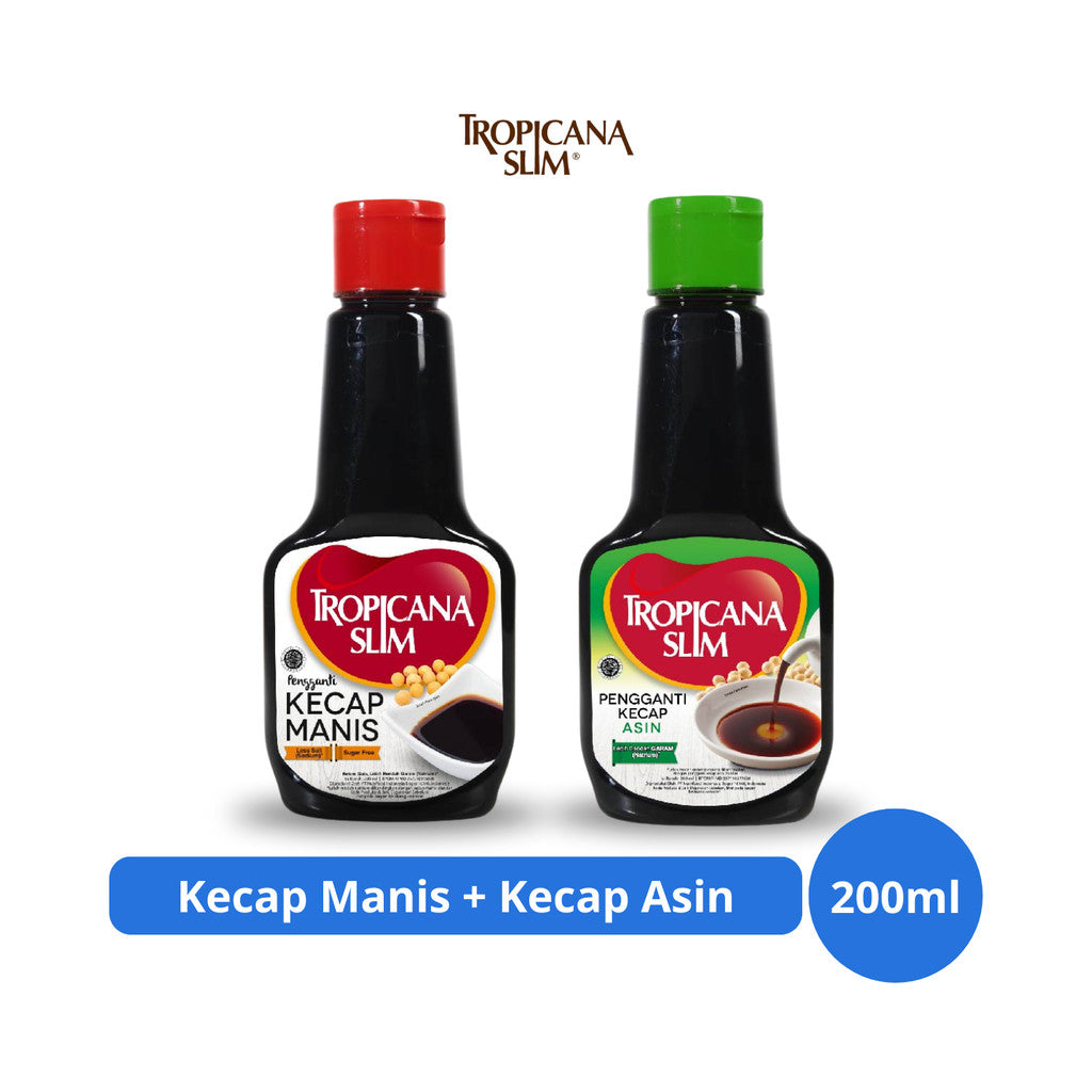 Tropicana Slim Kecap Manis 200ml + Kecap Asin 200ml
