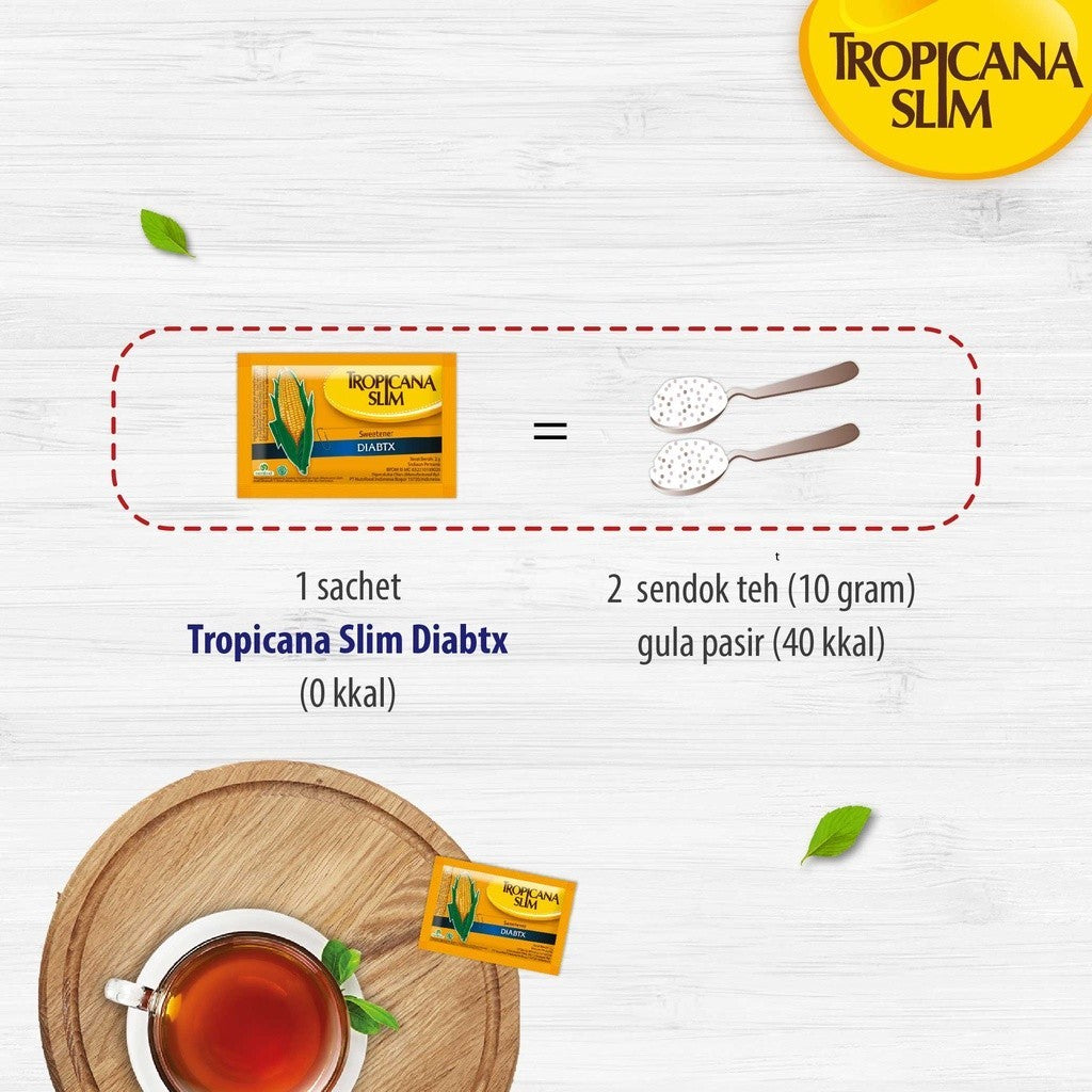 Tropicana Slim Sweetener DIABTX 100s @ 2gr