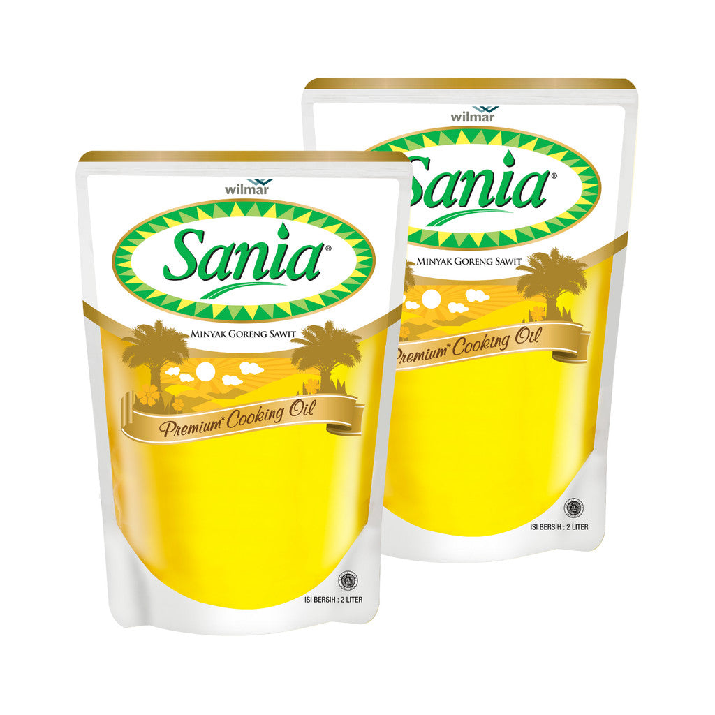 Sania Minyak Goreng Sawit Premium Cooking Oil Pouch 2L x 2 pcs