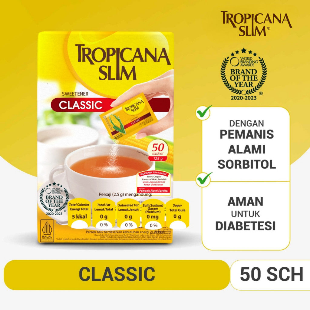 Tropicana Slim Sweetener Classic 50s @ 2,5gr