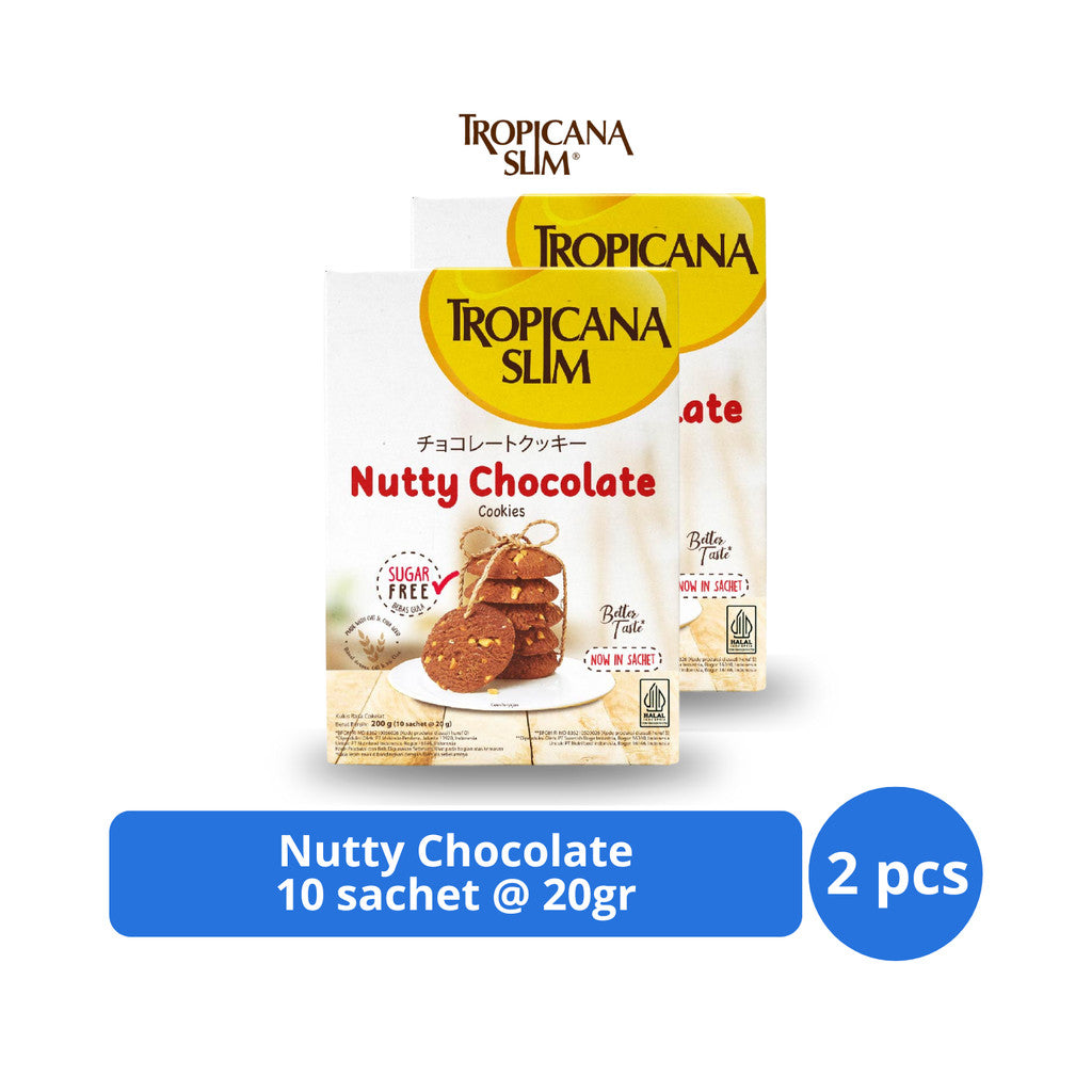 Tropicana Slim Nutty Chocolate 10s @ 20gr x 2 pcs