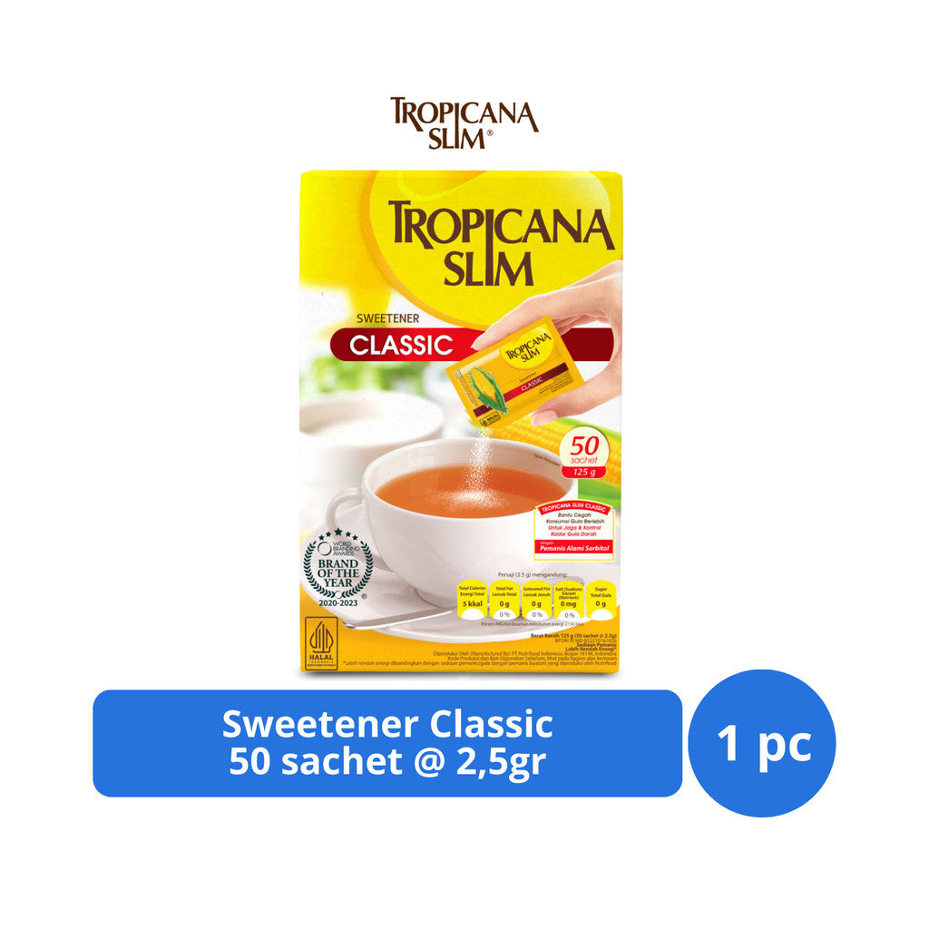 Tropicana Slim Sweetener Classic 50s @ 2,5gr