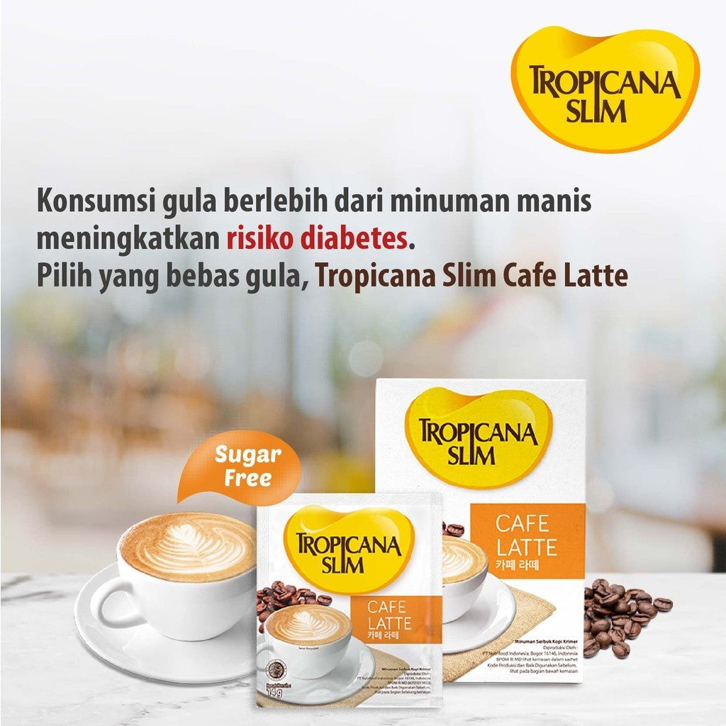 Tropicana Slim Cafe Latte 10s @ 14gr x 3 pcs