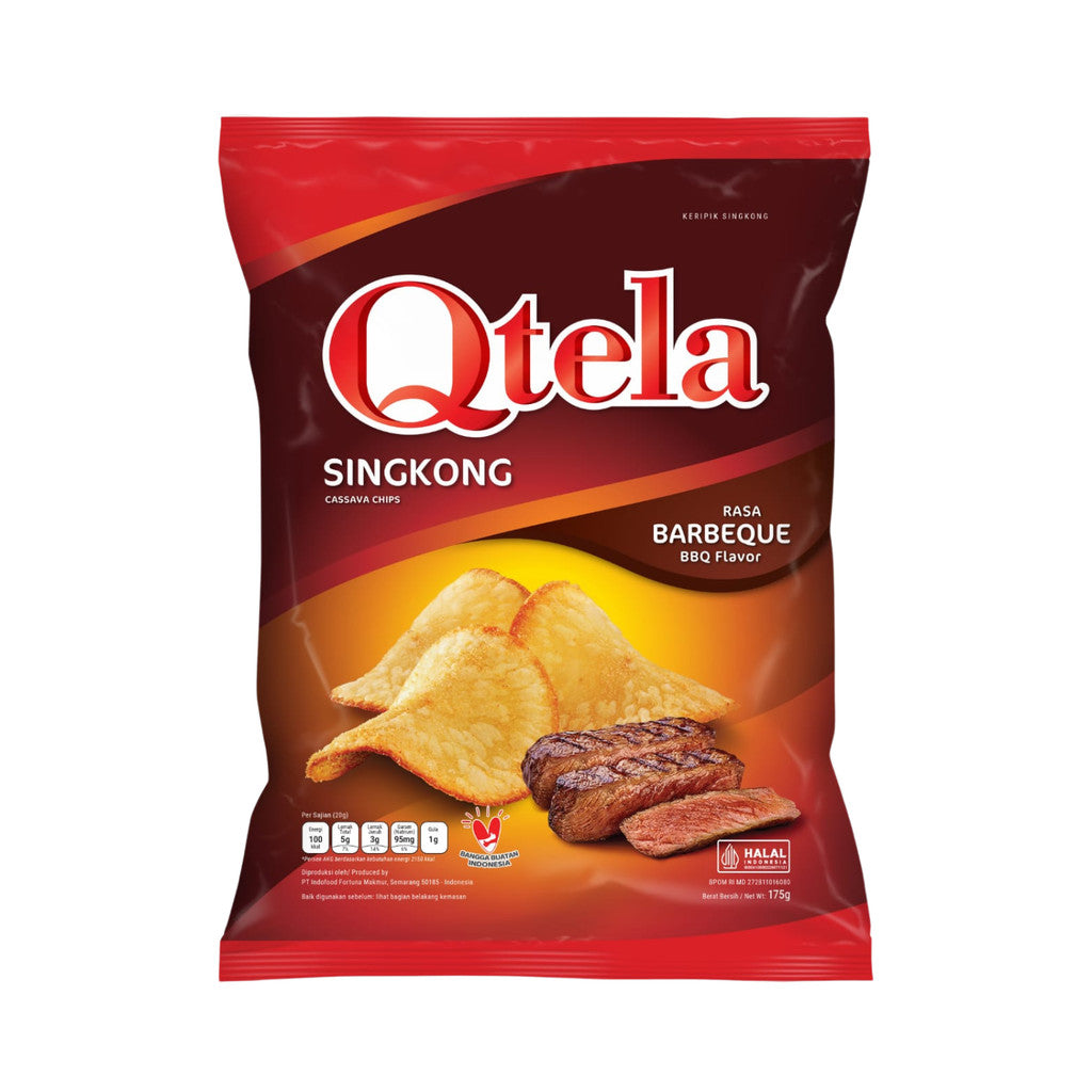 Qtela Keripik Singkong Rasa Barbeque 175gr