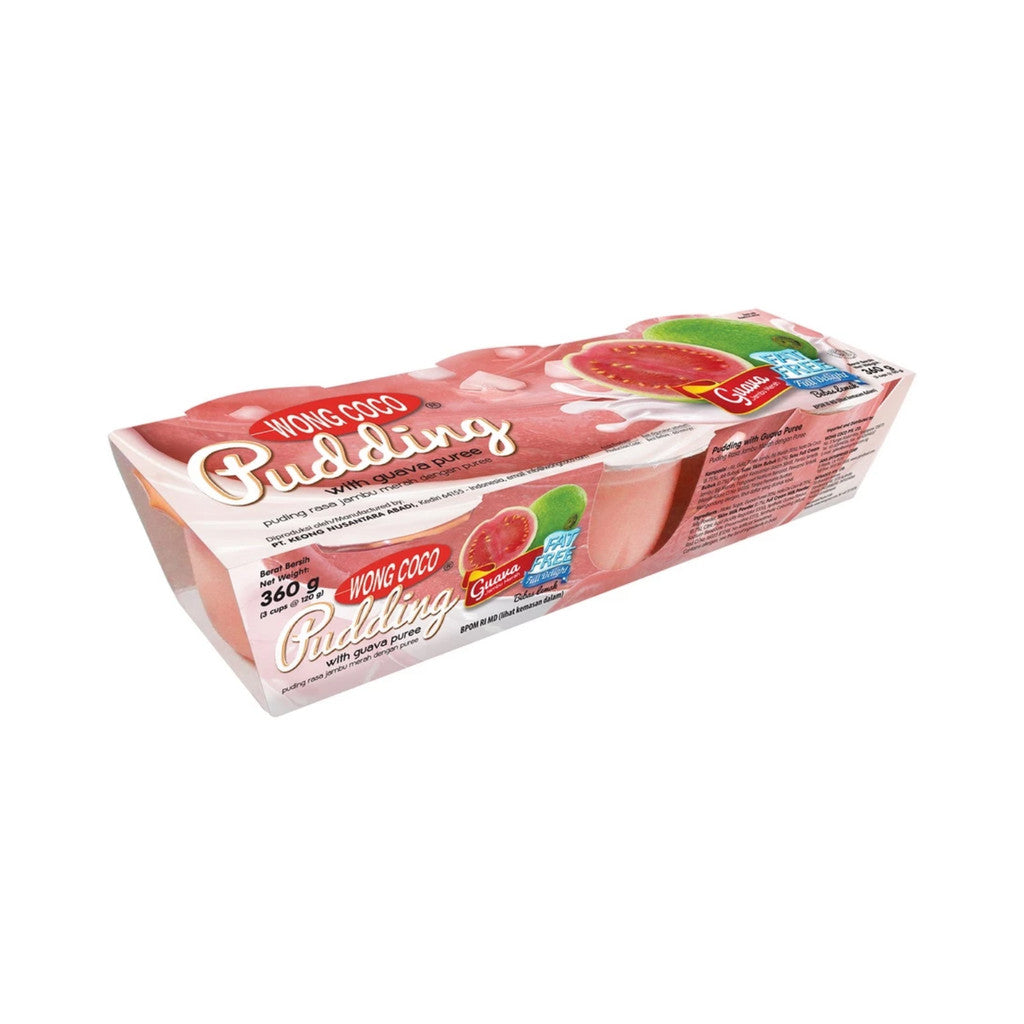 Wong Coco Pudding Guava 3 cups @ 120gr x 4 pcs
