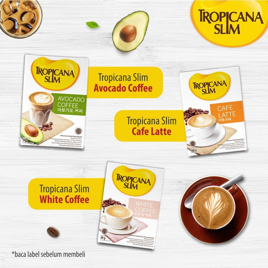 Tropicana Slim Cafe Latte 10s @ 14gr x 3 pcs