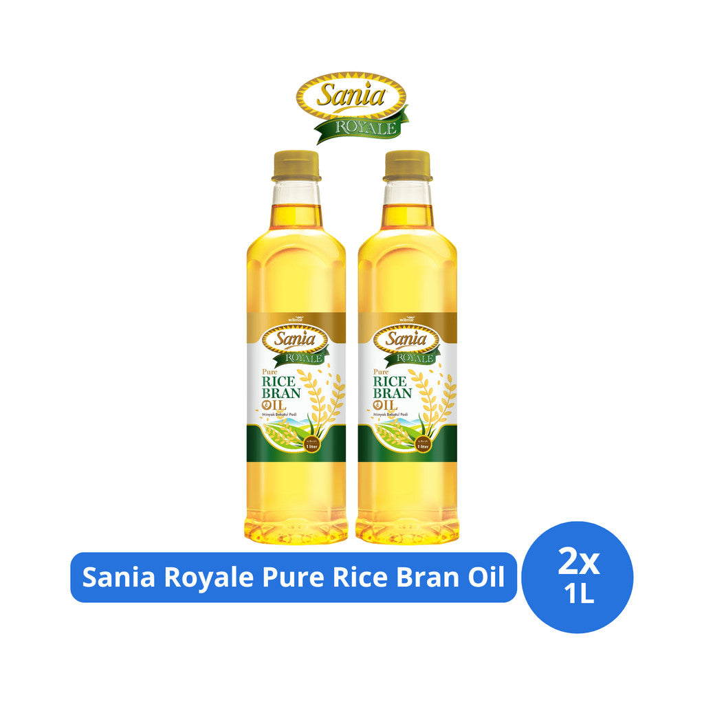 Sania Royale Pure Rice Bran Oil 1L x 2 pcs