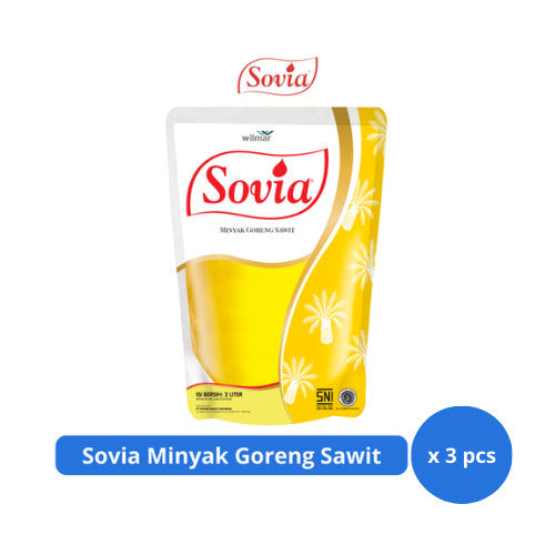 Sovia Minyak Goreng Sawit Pouch 2L x 3 pcs