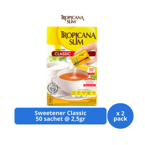Tropicana Slim Sweetener Classic 50s @ 2,5gr x 2 pack