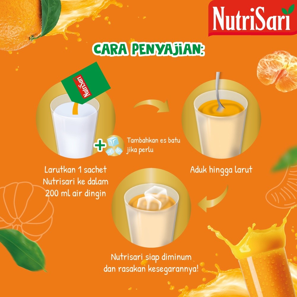 NutriSari Jeruk Peras Refill 500gr x 3 pcs
