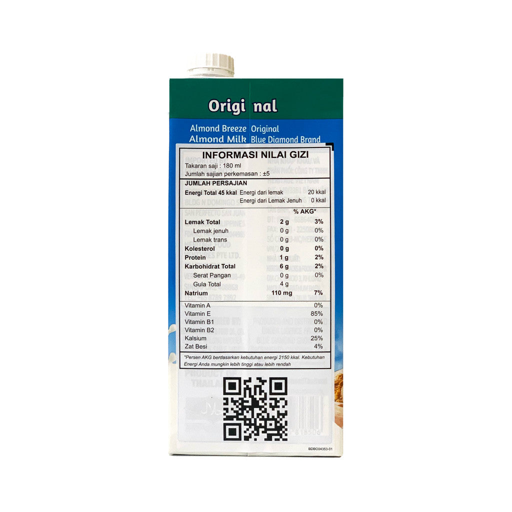 Blue Diamond Almond Milk Original 946ml x 3 pcs