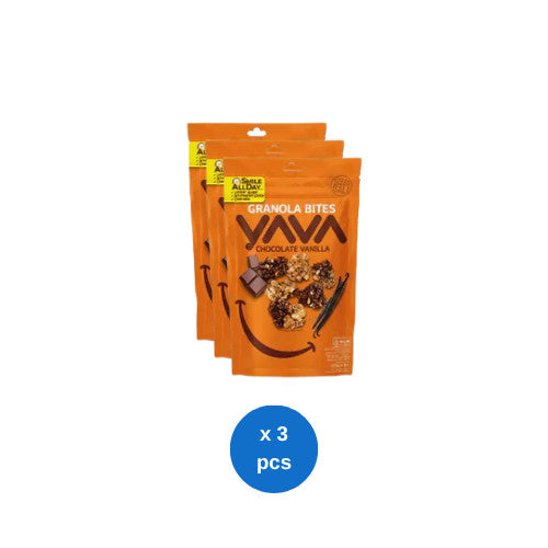 YAVA Granola Bites Chocolate Vanilla 125g x 3 pcs