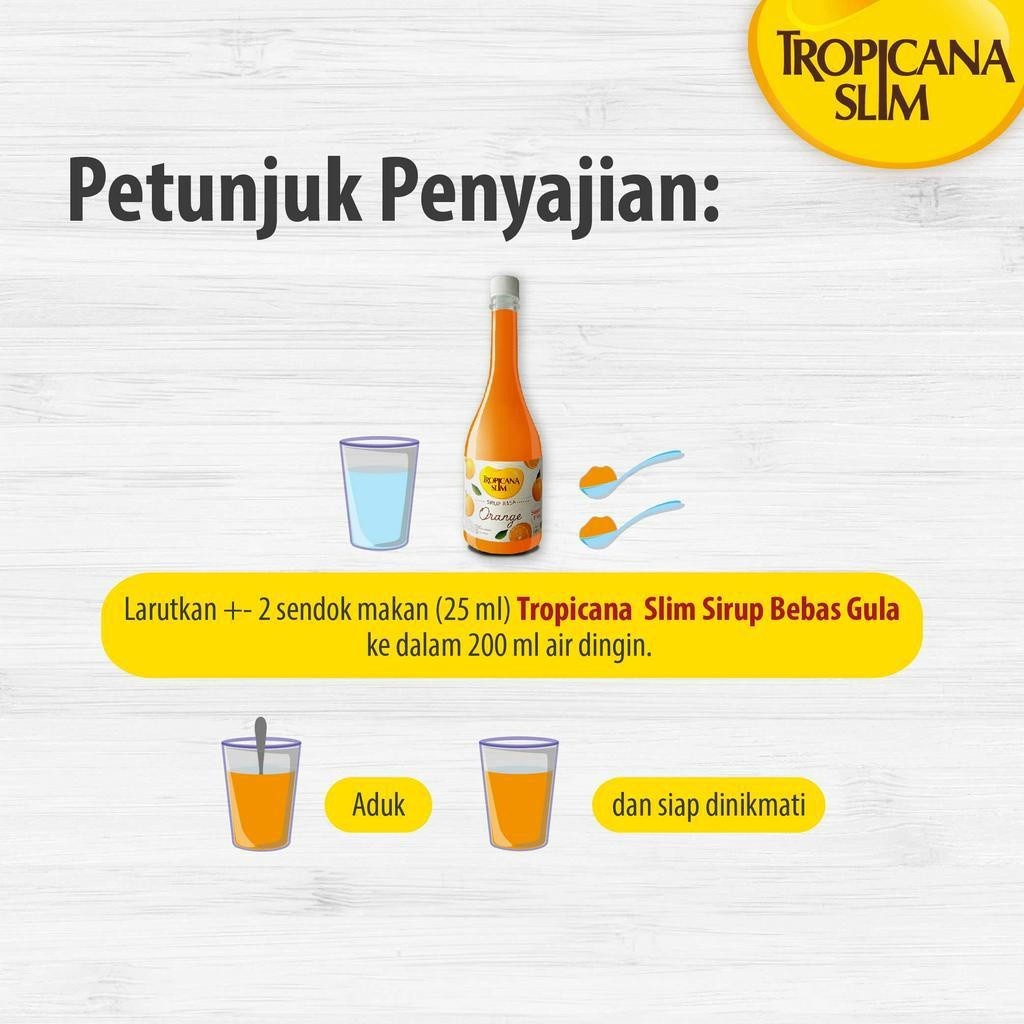 Tropicana Slim Sirup Lychee 750ml x 3 pcs