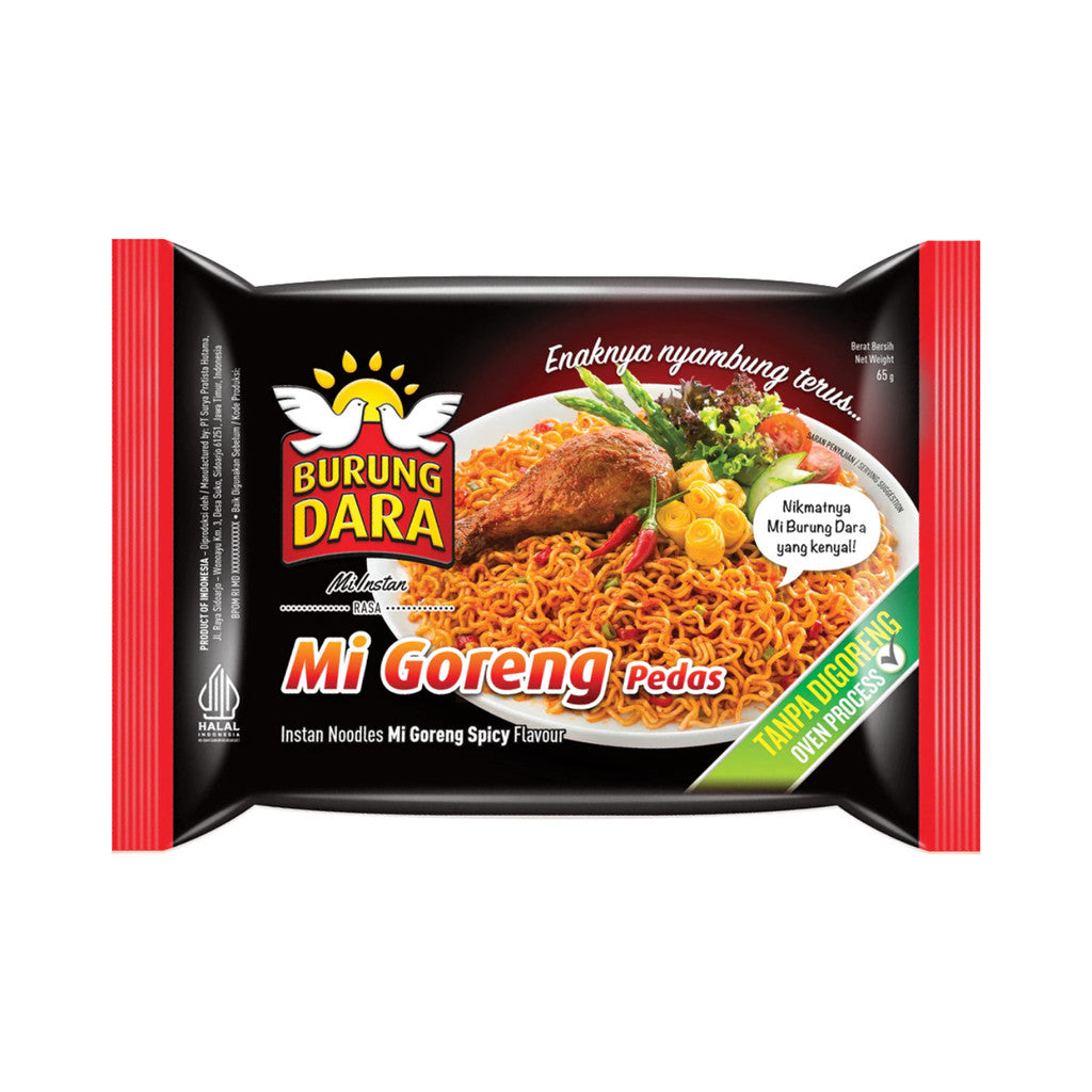 Burung Dara Instan Mi Goreng Pedas 65gr x 2 pcs